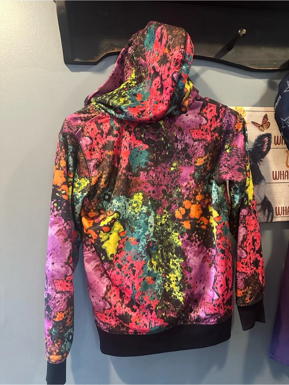 ColorSplash Zip Hoodie Jacket - Multicolor